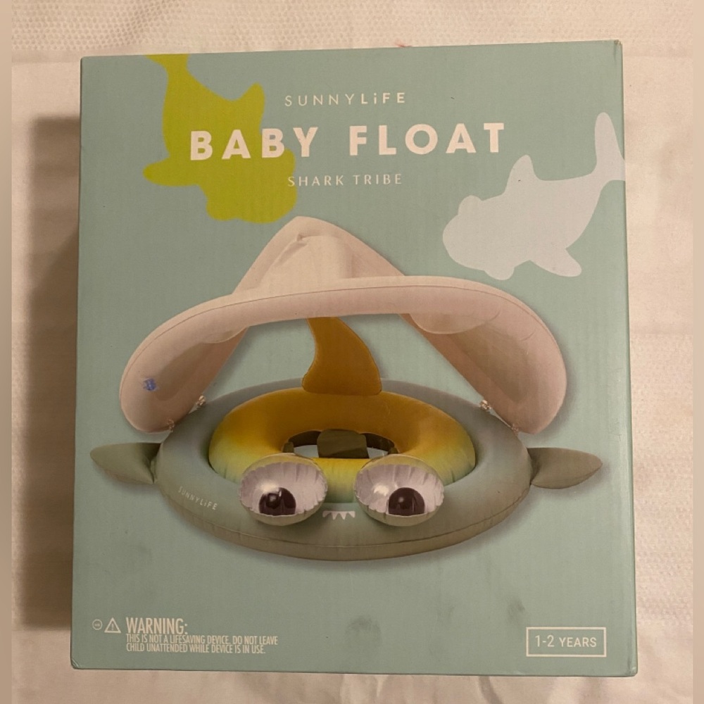 SUNNYLiFE Baby Float Shark Tribe Khaki Inflatables
